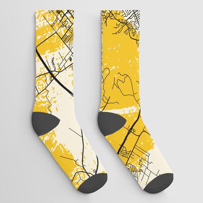 Waco USA - City Map - canvas, metal, wall, vintage, asia, towns, usa, sale, tee, wallpaper Socks