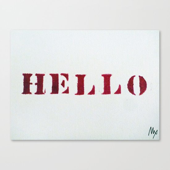 Hello You Canvas Print