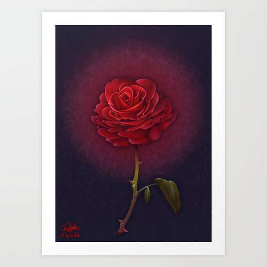 Beauty and the Beast - Enchanted Rose Art Print