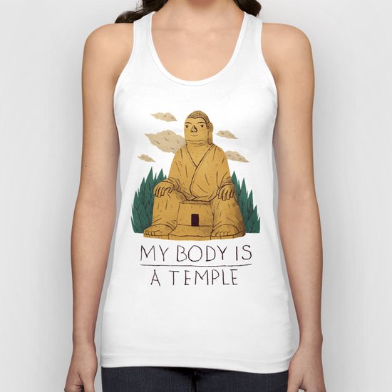 my body is a temple Unisex Tank Top