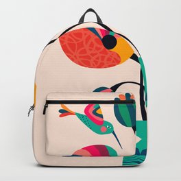 Poppies & Hummingbird Backpack | Hummingbird, Modernart, Bloom, Bird, Graphite, Curated, Graphicdesign, Vase, Homedecor, Nordic 