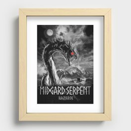 Midgard Serpent at Ragnarok Recessed Framed Print