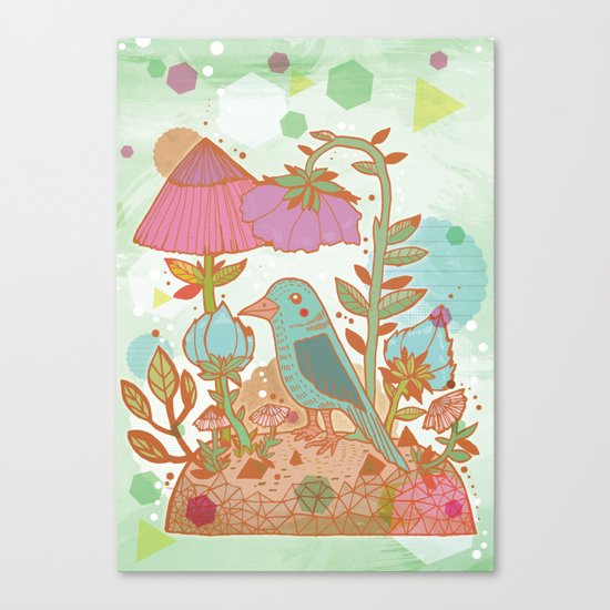 The Blue Bird Canvas Print