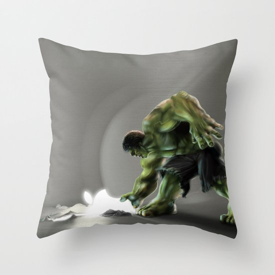 Puny Apple..... Throw Pillow