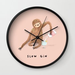 Slow Gin Wall Clock
