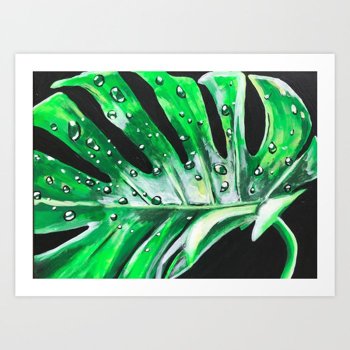 Acrylic clearance monstera leaf