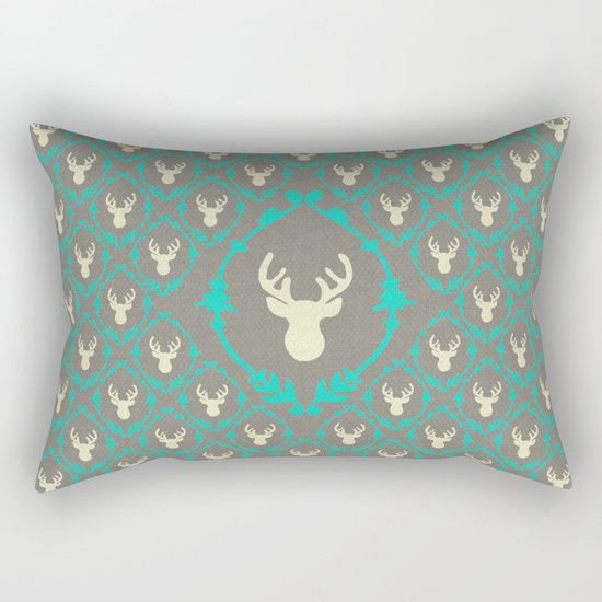 Oh Deer (white) Rectangular Pillow