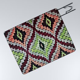 Bargello hourglass -  does anyone really know what time it is? Picnic Blanket