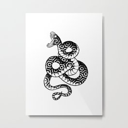 Geometric Snake  Metal Print