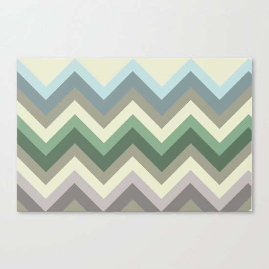 pastel chevron Canvas Print
