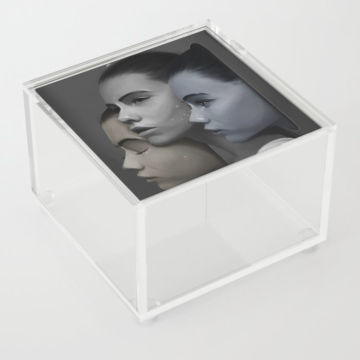 The three of us. Acrylic Box