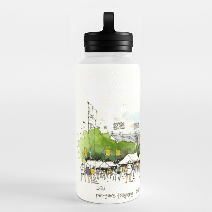 LSU Game Day Water Bottle by James Richards