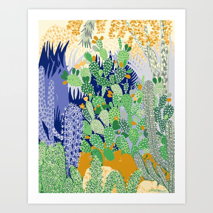 Cactus Lover's Garden Art Print