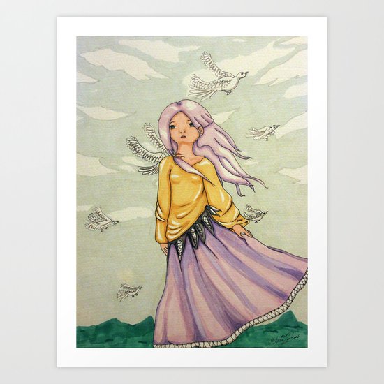 We Angels Don't Fly Art Print