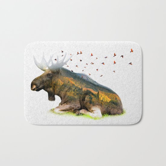 Wild I Shall Stay | Moose Bath Mat