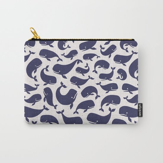 Moby Dick - White Carry-All Pouch