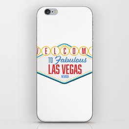 Welcome to Las Vegas Nevada logo. iPhone Skin