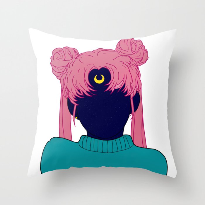 moon girl Throw Pillow