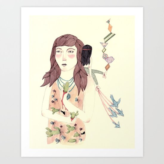 Pricked Art Print