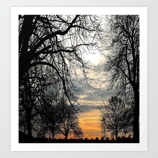 Calm Before An Evening Storm Art Print