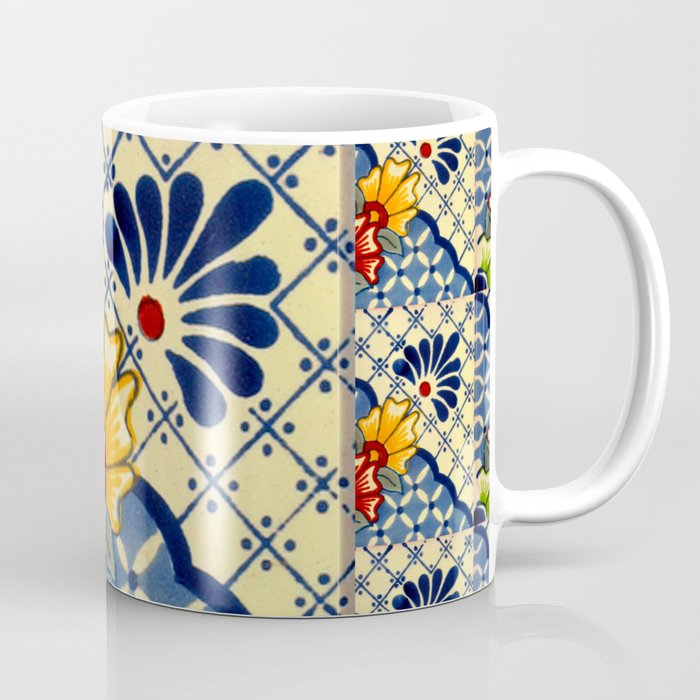 talavera mexican tile in blu Coffee Mug