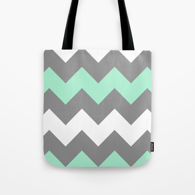 chevron tote bag