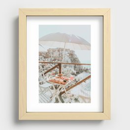 LUNCH WITH A VIEW Recessed Framed Print