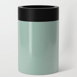 Lichen solid color. Celadon green moody modern abstract plain pattern Can Cooler