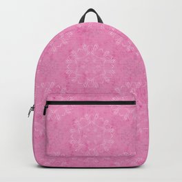 Pastel Pink Mandela Mosaic Pattern  Backpack