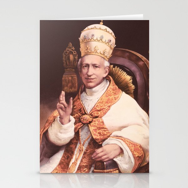 Pope Leo XIII Chromolithograph Portrait - 1878 Stationery Cards