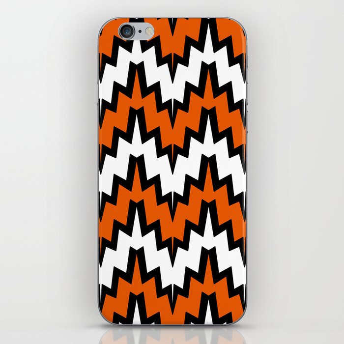Abstract geometric pattern - orange. iPhone Skin