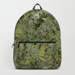 cannabis bud, marijuana macro Backpack