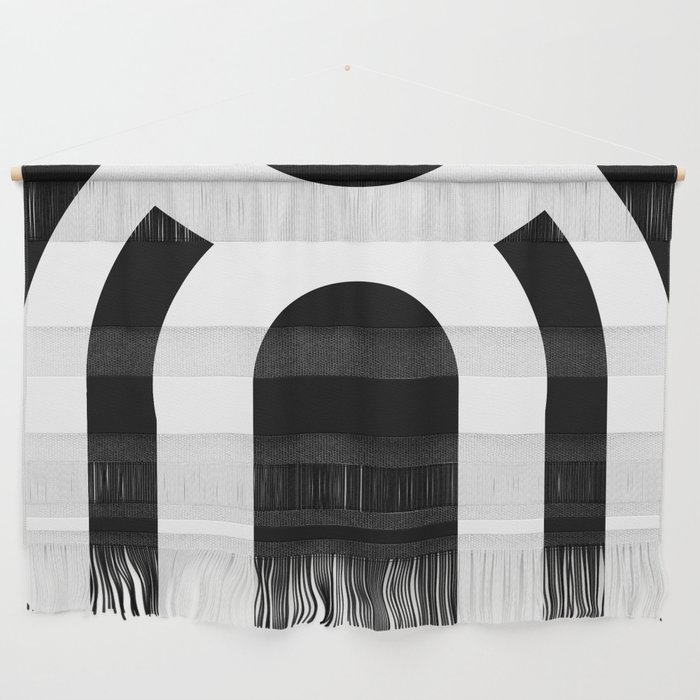 Black and white modern art Wall Hanging