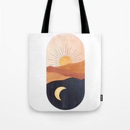 Abstract day and night Tote Bag
