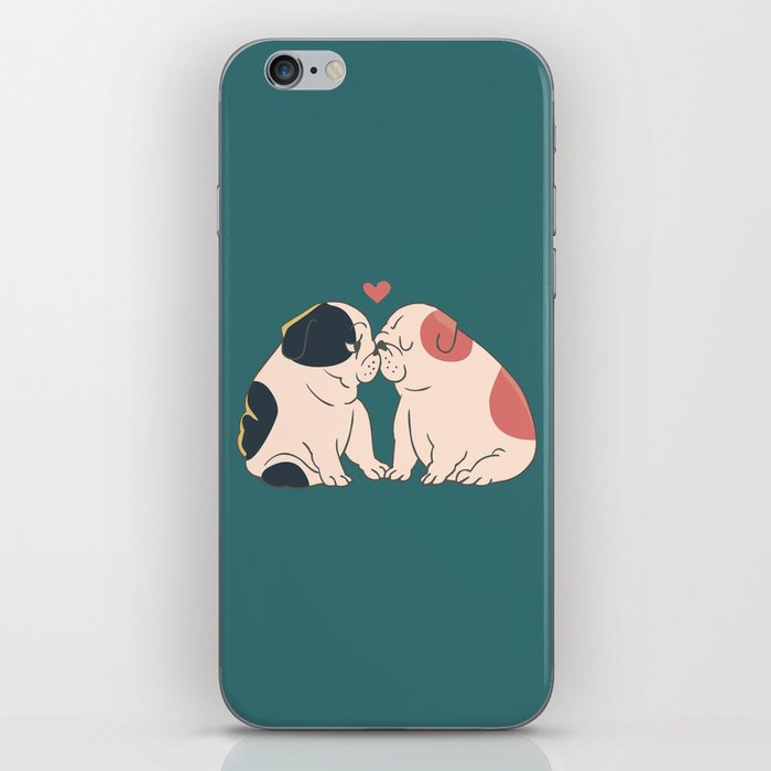 English Bulldog Kisses iPhone Skin