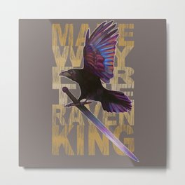 The Messenger/ Raven Cycle Metal Print | Ravenking, Other, Graphicdesign, Maggiestiefvater, Ravencycle, Illustration, Raven 