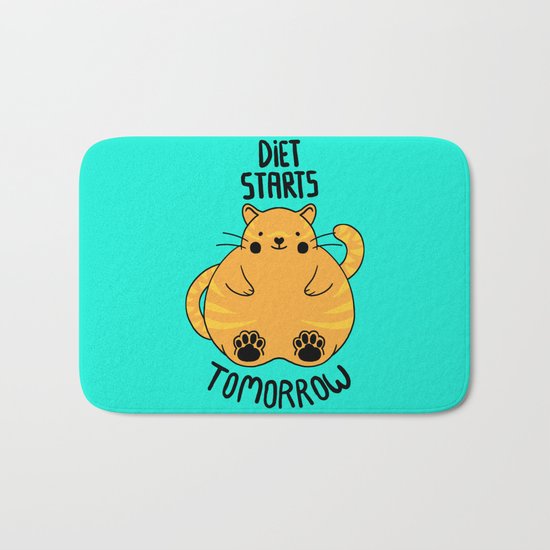 Diet Starts Tomorrow! Bath Mat