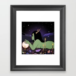 Space Witch Framed Art Print