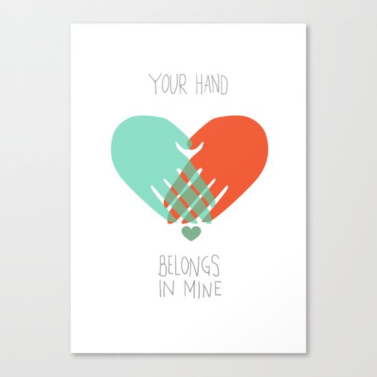 I wanna hold your hand Canvas Print