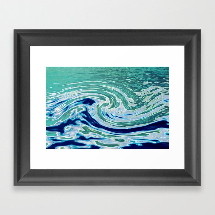 OCEAN ABSTRACT 2 Framed Art Print