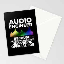 Audio Engineer Sound Guy Engineering Music Stationery Card