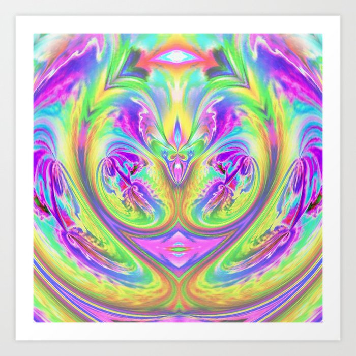 Psychedelic Alien Life Art Print By Desireaartwork Society6