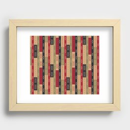 African Textile 1 Recessed Framed Print