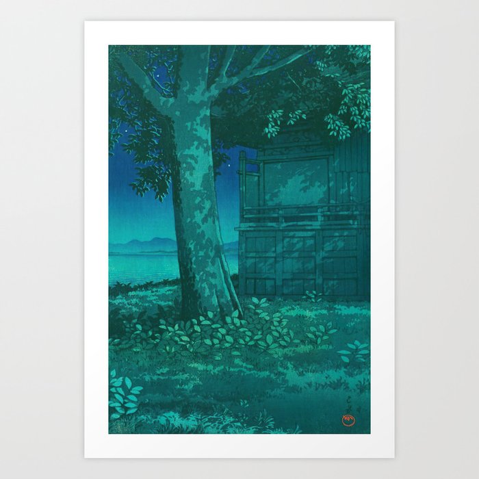 Hachirogata Lagoon Akita By Kawase Hasui Art Print