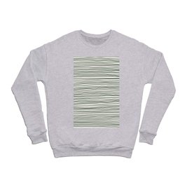 Earthy Green Lines Crewneck Sweatshirt