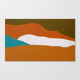 Retro Mountain Canvas Print