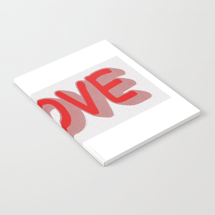 Cute Expression Design "#LOVE". Buy Now Notebook