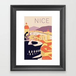 Nice – Sunset Version Framed Art Print