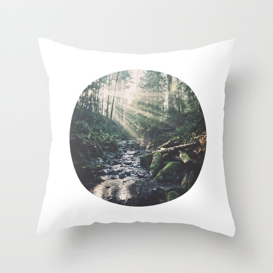 Sunbeam River Throw Pillow
