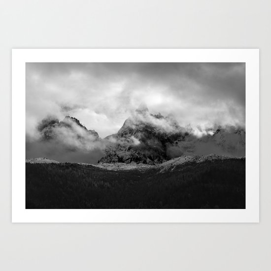 French Alps, Chamonix, France. Art Print
